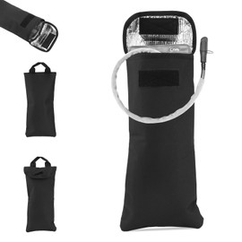 Water Bladder Insulator Bag, Black Oxford Cloth Hydration Bladder Insulation Sleeve Cover for Insulated Water Bladder 2L, Cooler Protective Bag Keep Water Cold Accessories(No Bladder Included)