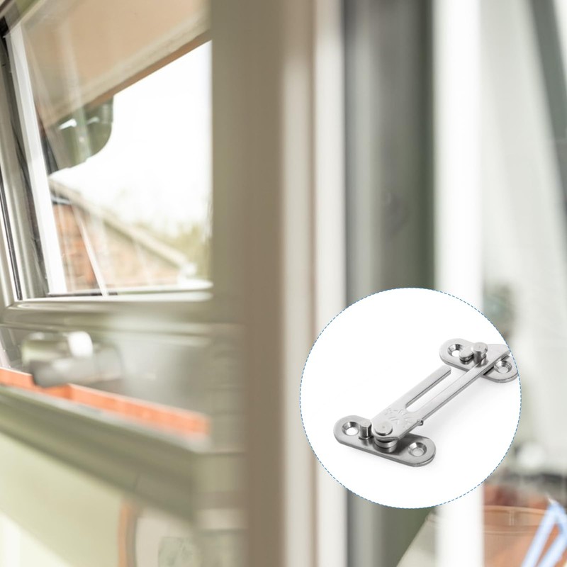 4 Pairs Window Restrictors Locks, 304 Stainless Steel Window Safety