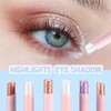 URQT 3PCS Crystal Jelly Glaze Stick Eye Shadow Stick, Multi-Use