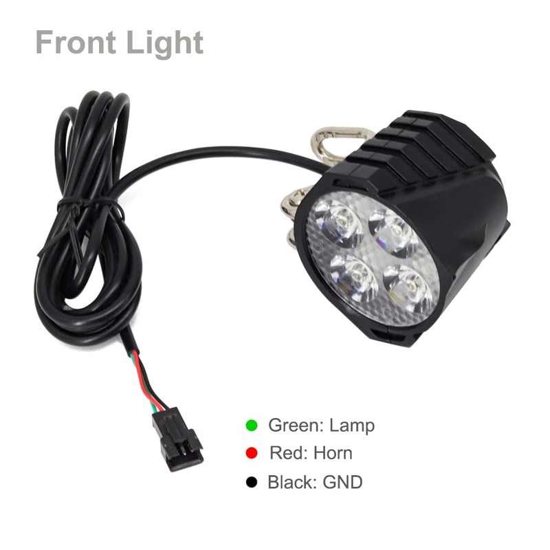 XinGeeek Ebike Headlight and Tail Light Sets,24-48V Ebike Turn Signal