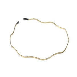 Zixui Thin Gold Wave Headband, Simple Design