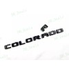 OVERLAY 3PCS Gloss Black Door Rear Colorado Emblems Letters Fit