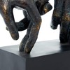Deco 79 Polystone Hands Sculpture, 9" x 4" x 10",