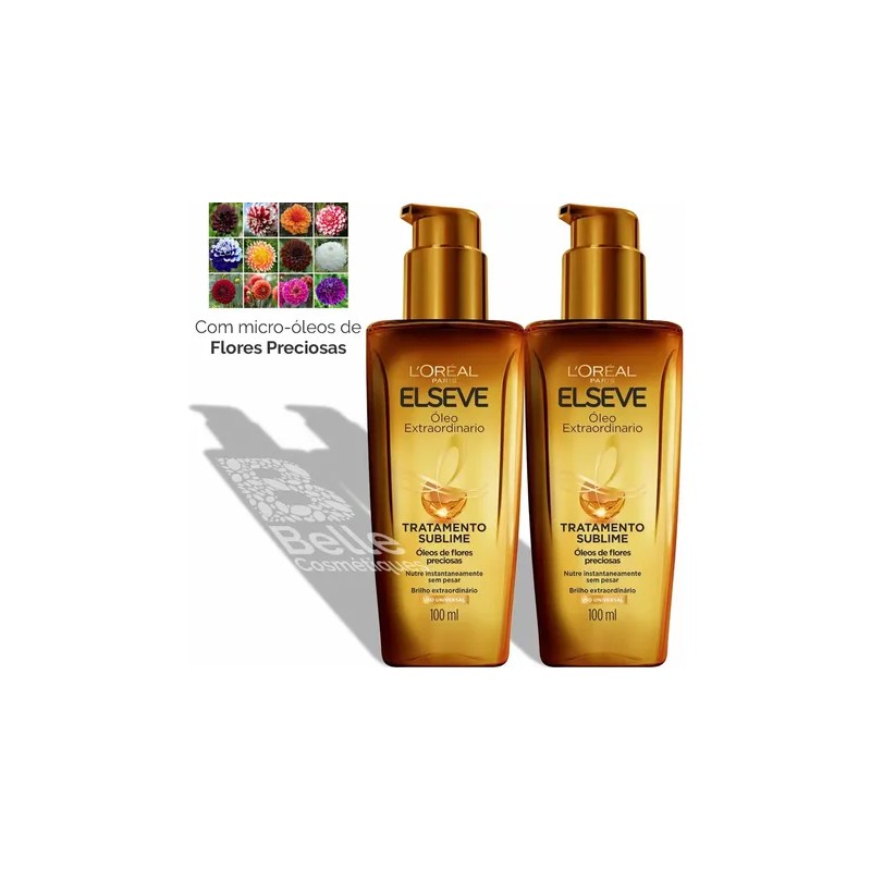 Kit de 2 Óleo Extraordinario para Cabello 100ml Elseve L'oréal