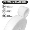 White Velcro 0.6" x 33ft, White Velcro Cable Ties, Double