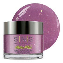 SNS Healthy Natural Nails SNS Nail Dip Powder, Gelous Color Dipping Powder - Penthouse Master (Purple, Violet, Glitter) - Long-Lasting Dip Nail Color Lasts 14 Days ?C Low-Odor & No UV Lamp Required - 1 oz