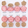 Tuxxzis 8-Pcs Flowers Cookie Cutters Set 3D Rose, Tulip, Daffodil,