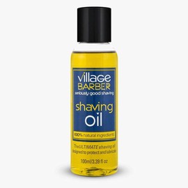 Village Barber Shaving Oil | 100 ml | 3.39 fl oz | 100% Natural Ingredients