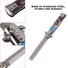 Men Spring Comb Pocket Size Stainless Steel Teeth Foldable Brush