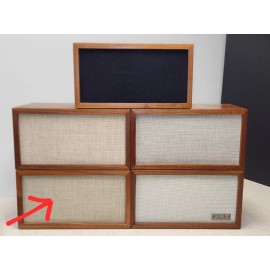 KLH Replacement Grill KLH Model Eight Table Radio & Thirteen Speaker GOLDish TAN NEW