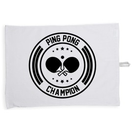 Hippowarehouse Ping Pong Champion Tea Towel Eco Printed Dish Cloth Kitchen accessory 50cmx70cm 100% Cotton