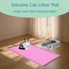 JSXZWOO Cat Litter Mat for Litter Box, Silicone Large Cat