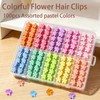 100 Pcs Mini Flower Hair Claw Clips, Small, Tiny Clip