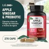 LIFE 360 Vinagre de Manzana Prebióticos 270 cápsulas 1938mg pporción