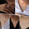 Aurora Tears Purple Butterfly Necklace Women 925 Sterling Silver Animal