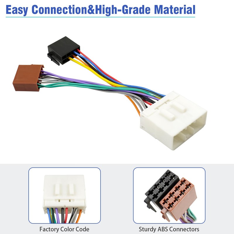 Jayubien 14Pin Radio Wiring Harness for Subaru Stereo Connector Compatible