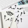Xinjoduz 20 PCS Replacement Flashlight Clip Black Penlight Clips for