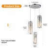 LMQNINE 3 Light Chrome Pendant Lighting Modern Pendant Light, Mini