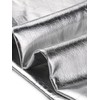 Allegra K Metallic Shiny Skirt for Women's High Waist Slit