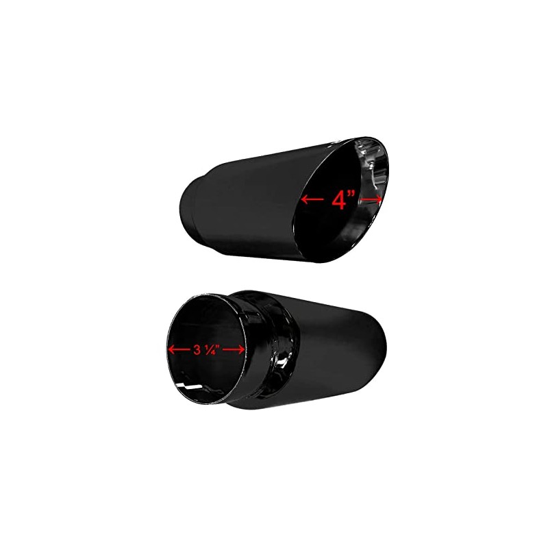 OEM M-5260-BCT1 4" Clamp On Black Exhaust Tip made for