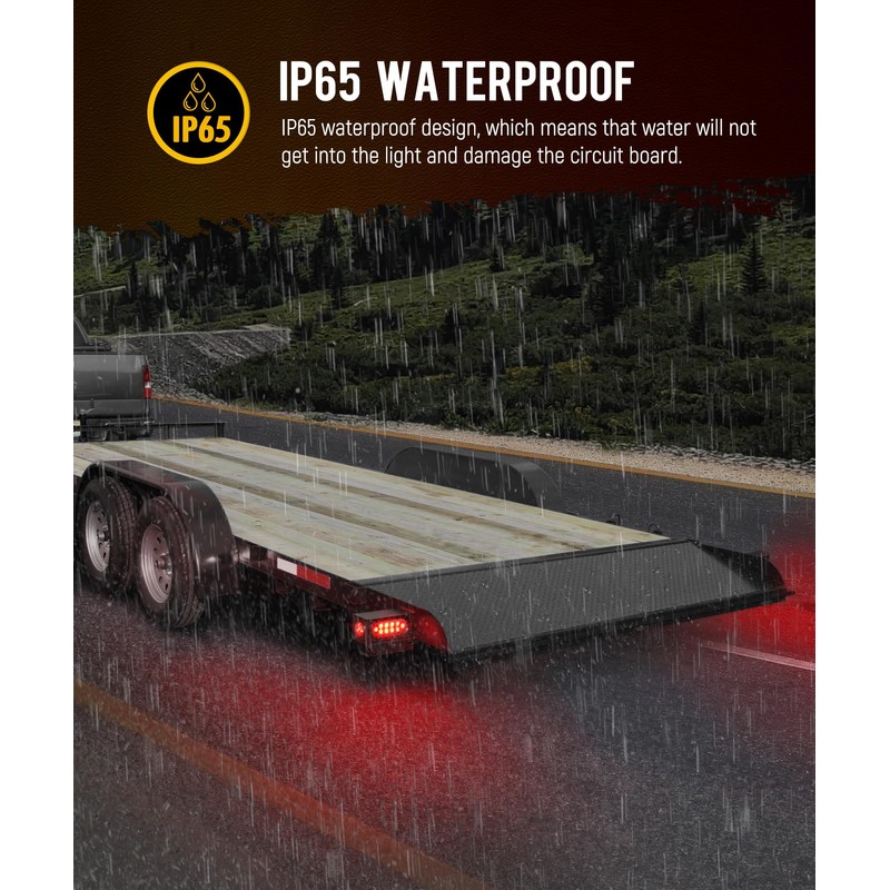 Partsam 2Pcs Steel Trailer Light Boxes Housing Kit, [DOT Approved]