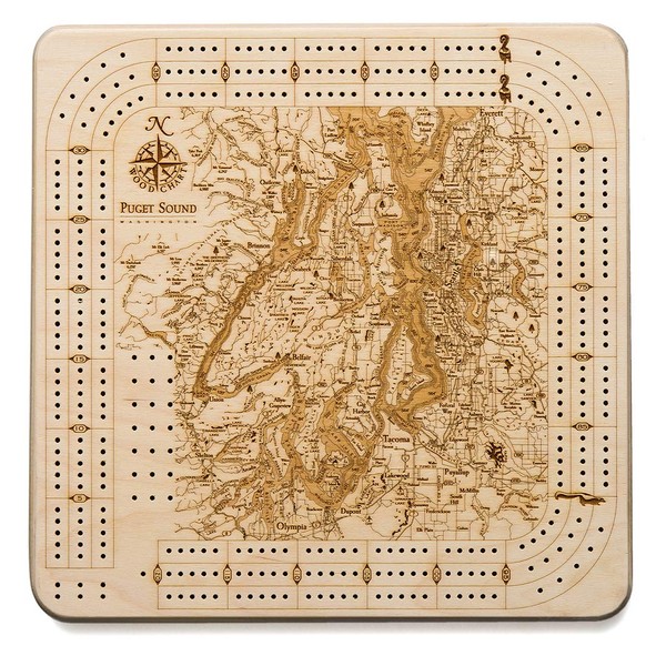 Puget Sound Cribbage Board