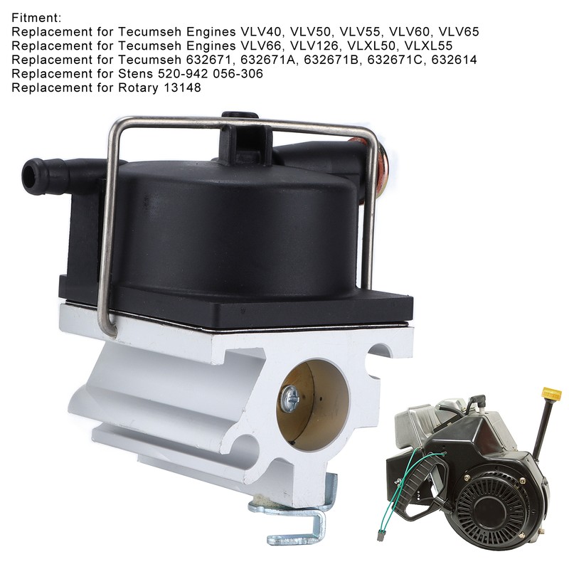 Carburetor Carb 632671 Replacement for Tecumseh Engines VLV40 VLV50 VLV55