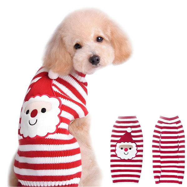 NACOCO Santa Claus Pet Sweater Dog Sweaters Cold Weather Outfit