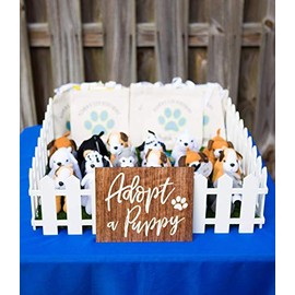 Favor Sign for Dog Themed or Puppy Theme Birthday Party"Adopt a Puppy" for Birthday Party Decor Favor Table for Kids