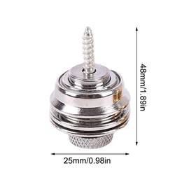 2Pcs Guitar Strap Locks, Strap Lock Set Buttons Security Quick Release Straplocks Strap Parts for Acoustic, Ukulele, Martin, Banjo, Electric and Bass Guitars Strong Straps Locks Snug, Gold