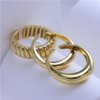 Nbsameng 14K Gold Plated Ring for Women Girls, Open Chunky