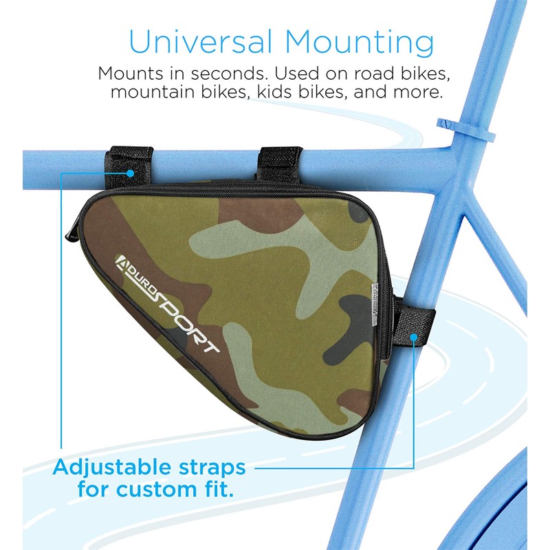 Aduro Sport Bicycle Bike Storage Bag Triangle Saddle Frame Pouch