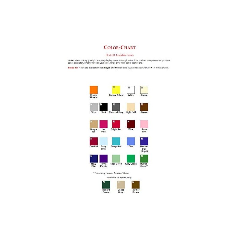 Donjer Suede-Tex Flocado Fibra, bolsa de 3 onzas, marrón (Nylon)