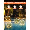 14 Inch Inflatable Solar Floating Pool Lights IP68 Waterproof Auto