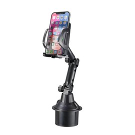 Bokexing Car Cup Holder Phone Mount, Automotive 360° Rotatable Adjustable Gooseneck Height Cell Phone Cradle Mount Bracket Cradle Mount Car Cellphone Holder Vehicle-Mounted for US