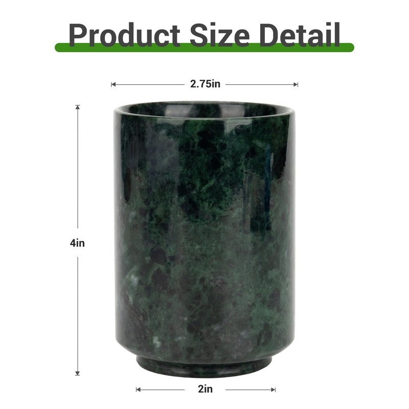 Marble Toothbrush Holder & Elegant Multi-Functional Toothbrush Cup, Ideal for
