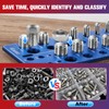 56Pcs Thread Checker, Nut and Bolt Thread Checker Standard and