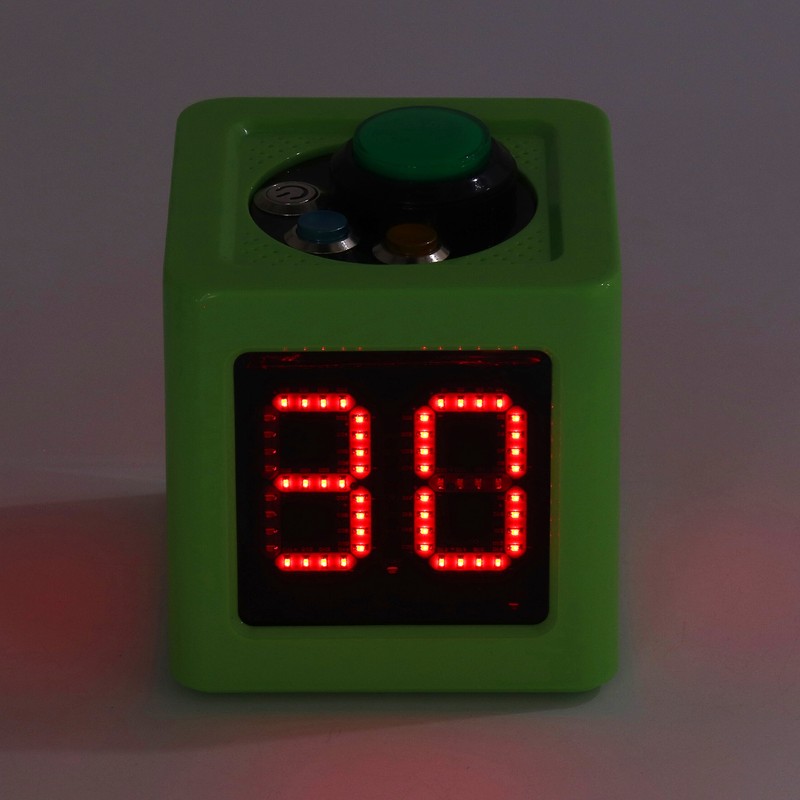 Cube Timer 1.4in 4 Sided Digital Shot Countdown Stopwatch for