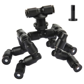 Reptile Mister Nozzles - Four-Jet 360 Adjustable Misting System Nozzles 1/4'' for Terrarium, Paludarium, Vivarium Plants