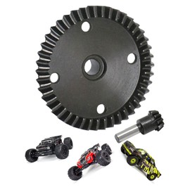 RCMYou Main Diff Gear 43T & Main Input Gear 10T Upgrades Part for ARRMA 1/8 Kraton/Notorious/Outcast/Talion 6S BLX,1/7 Fireteam/Mojave 6S BLX 4WD,Main Diff Gear & Main Input Gear Hops Ups