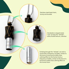 528 hz Meditation Necklace | Frequency Healing Devices | Breathing Necklace | Calm Mindfulness Tool | 528 hz Whistle | Relaxation,Stress Reduction and Concentration by Adjusting The Breathing