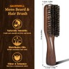 GAINWELL Small Boar Bristle Beard & Hair Brush for Men,