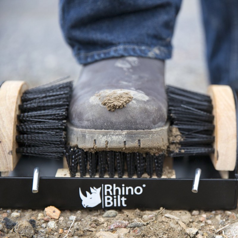 Rhino Bilt Boot Scraper, Outdoor Shoe Scrubber Cleaner, Heavy Duty