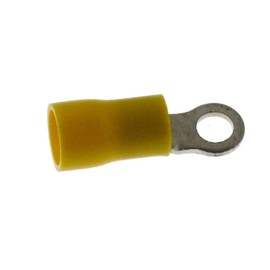 25x Ring Terminal Connector Insulated 4,0-6,0mm² yellow M4