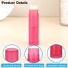 50Pcs Red Plastic Lipstick Containers with Caps 5g Empty Lip