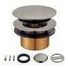 Kingston Brass KBU2008 Eugene Tip-Toe Tub Drain Conversion Kit, Brushed