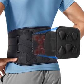 EGJoey Back Brace for Men Lower Back Pain with 3D Lumbar Pad, for Sciatica, Herniated Disc, Scoliosis, Breathable Back Support Belt for Women Work, Lightweight Lumbar Support for Dairly Activity