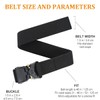 Nelbons Tactical Belt, Military Hiking 3.8 cm Work Belt with