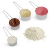 EHOMEA2Z Stainless Steel Measuring Cups Set 4Pc Metal Culinary Couture