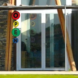 CIM Tambouri Open Wind Chime UV-Resistant and Weatherproof Discs: 2 x Diameter 30 cm / 2 x Diameter 20 cm - Includes Swivel Clip and Cord